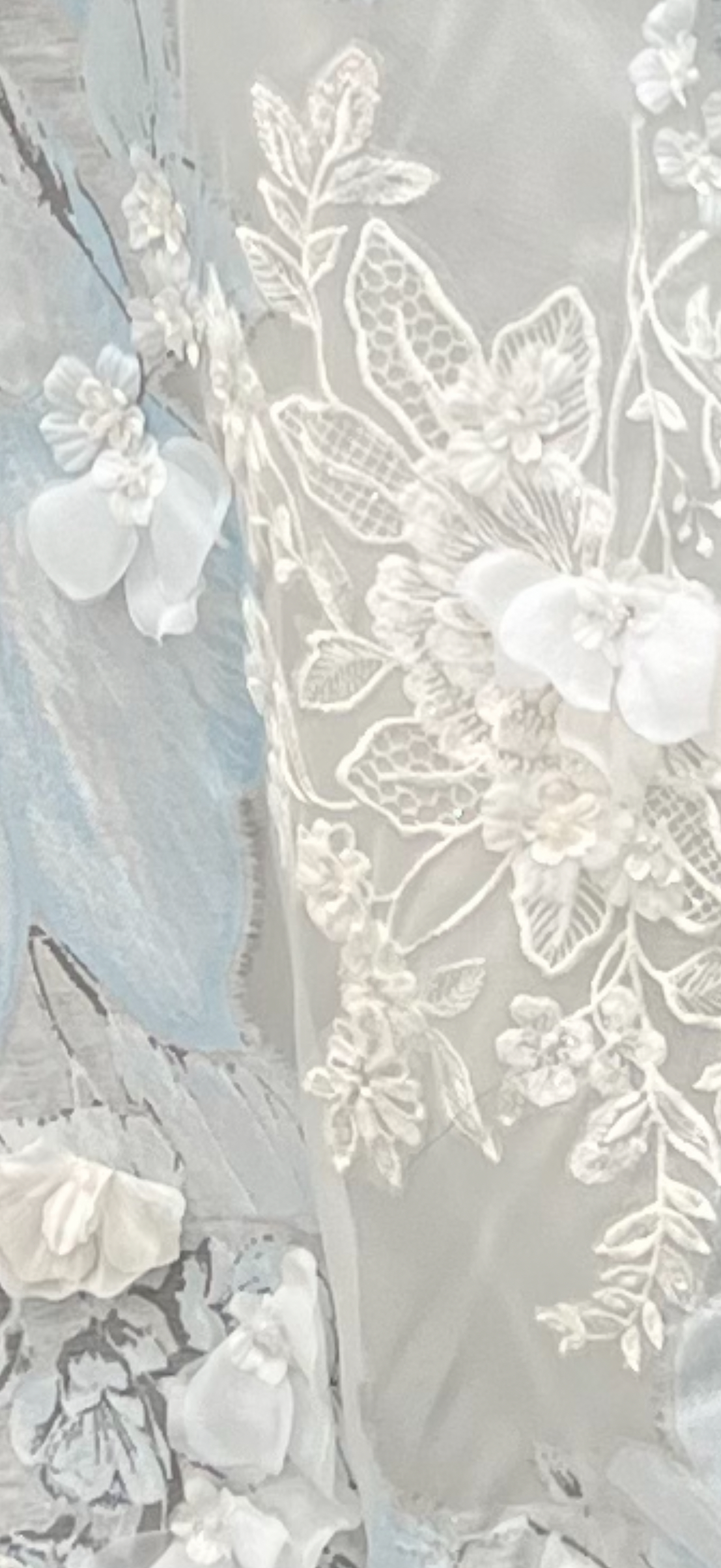 Flora's dress · the fabric