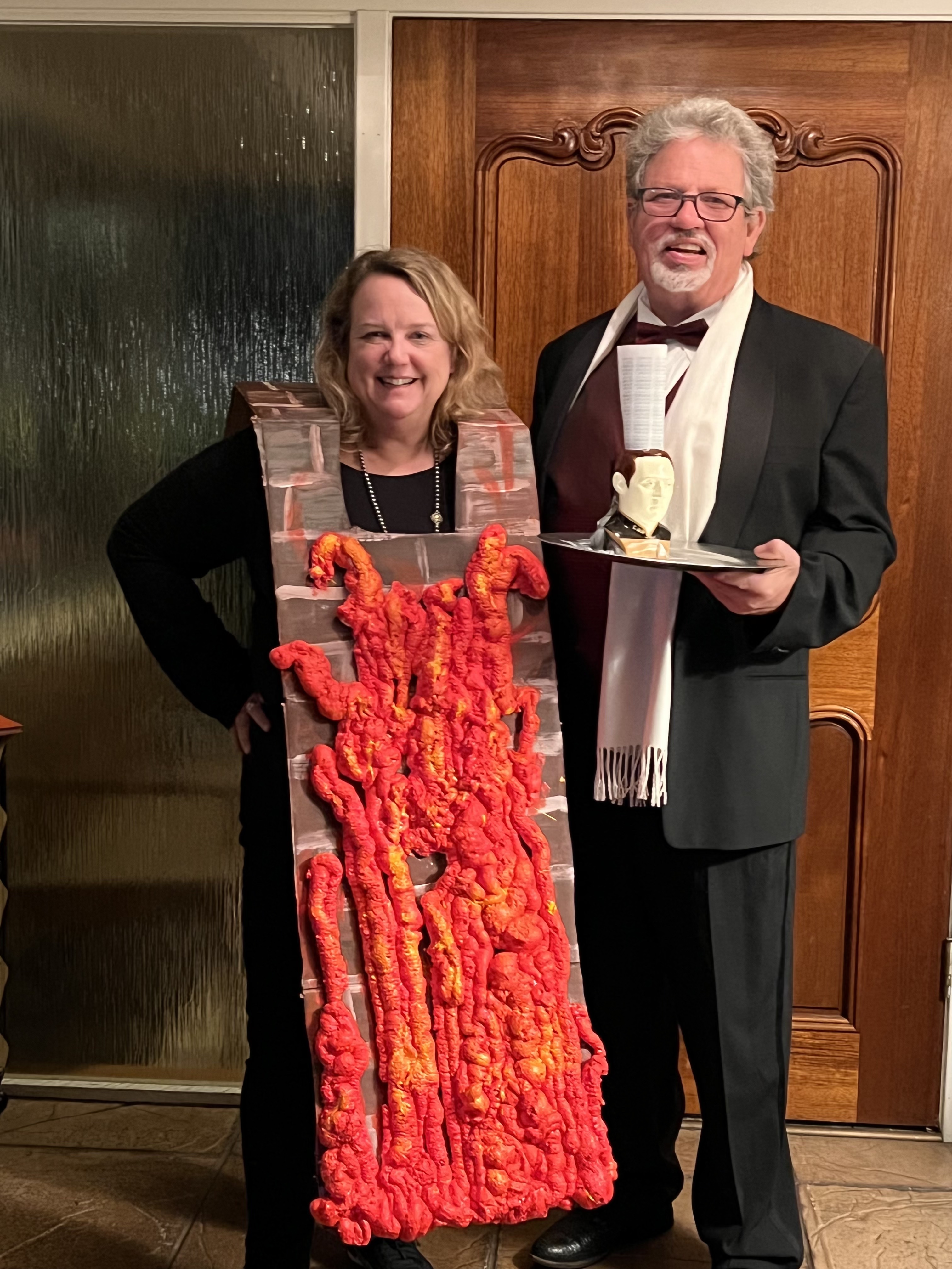 Flora as a firewall, Bill as a data server · Halloween