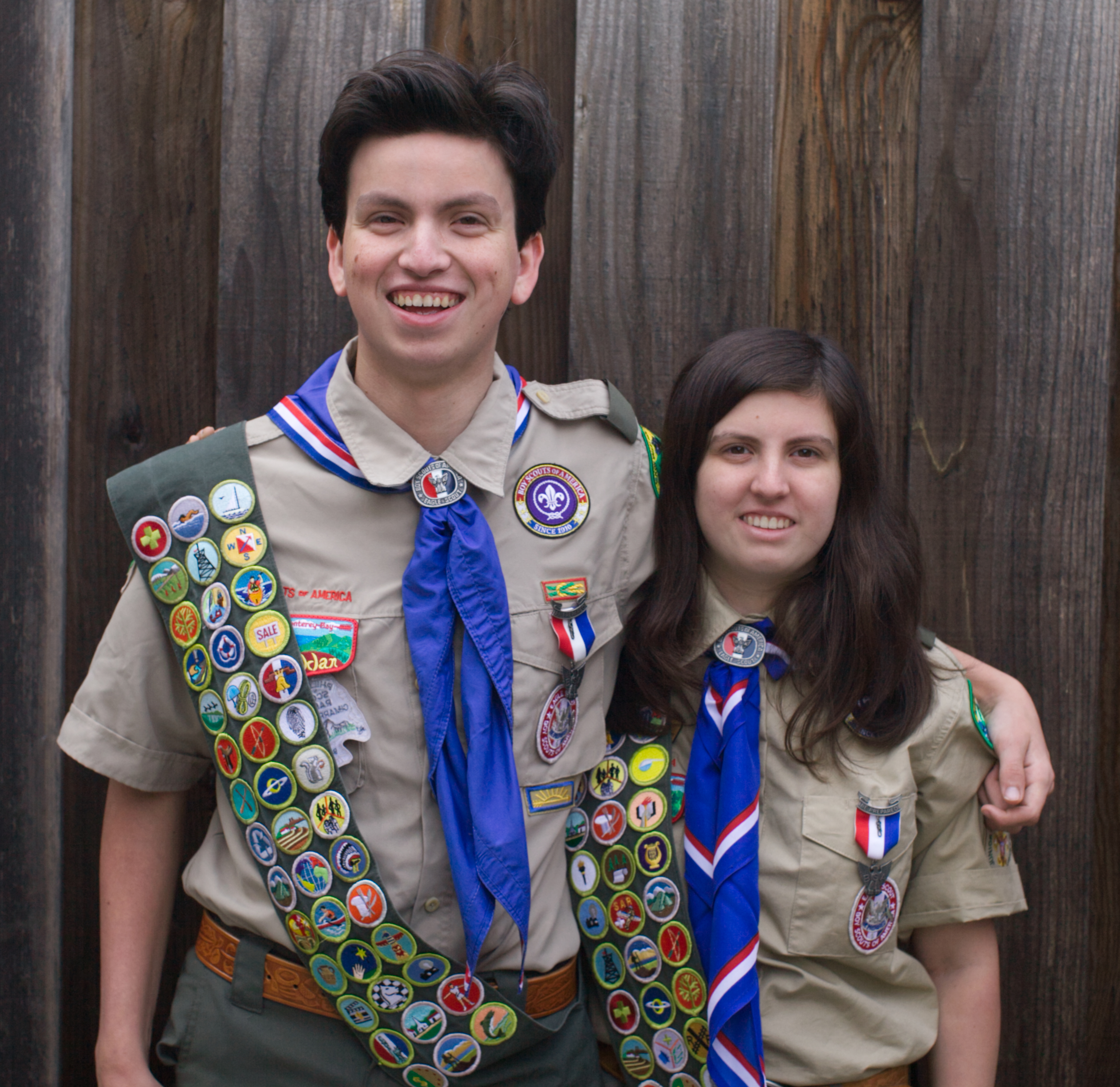 Will and Olivia Jennings, Eagle Scouts