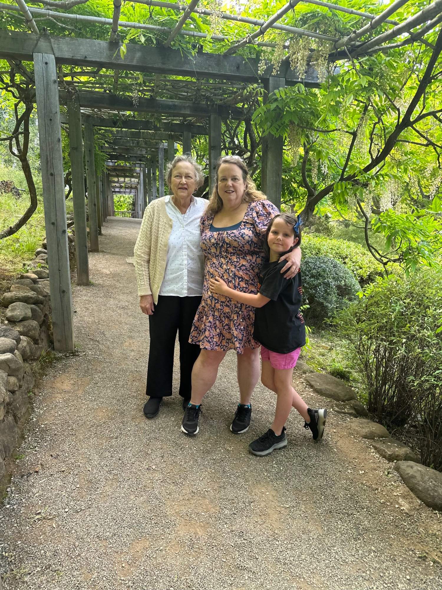 Diane Garcia, Flora Garcia, and Ellie Jennings · Hakone Gardens · Saratoga