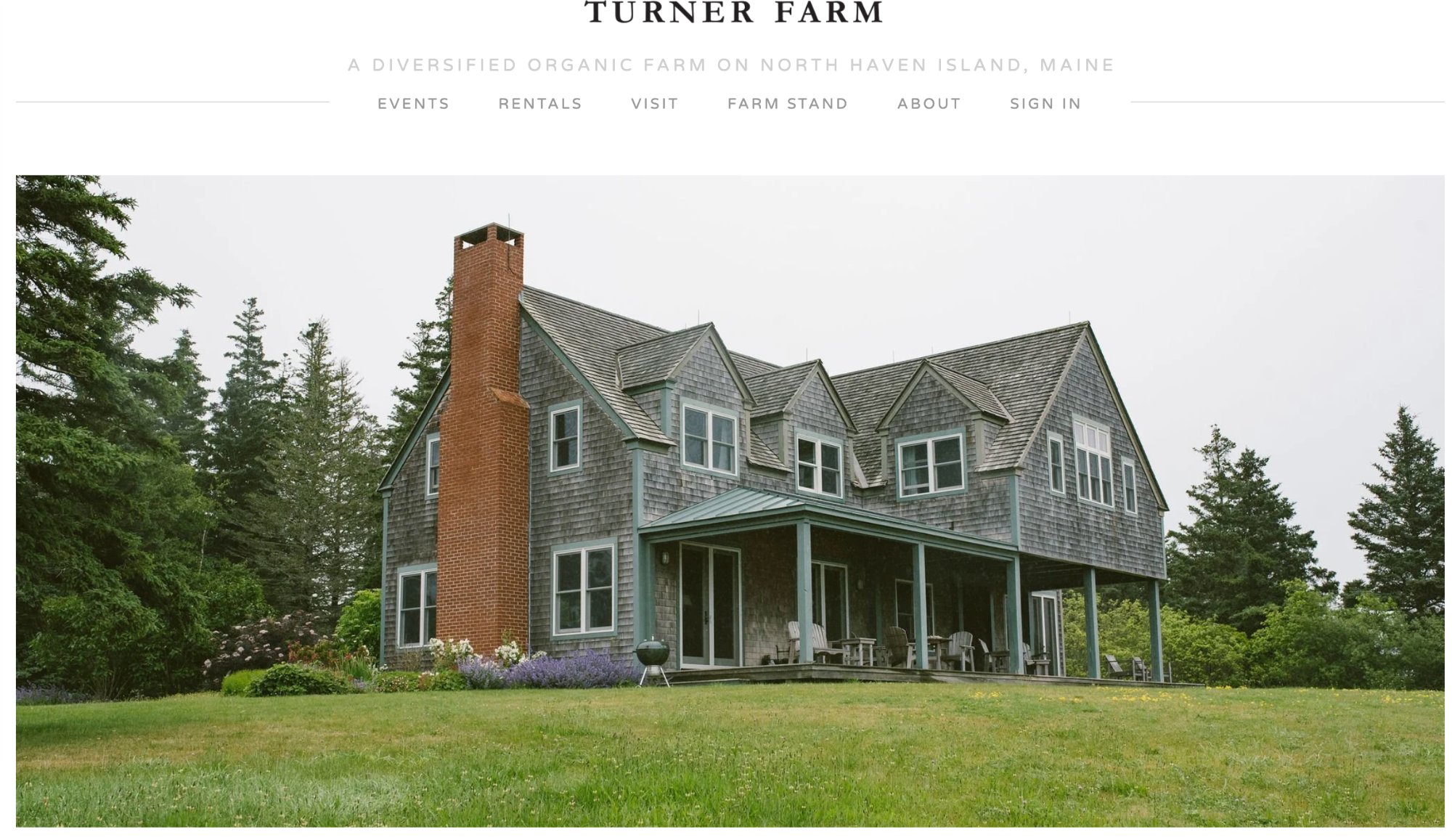 Turner Farm farmhouse · North Haven Island, Maine